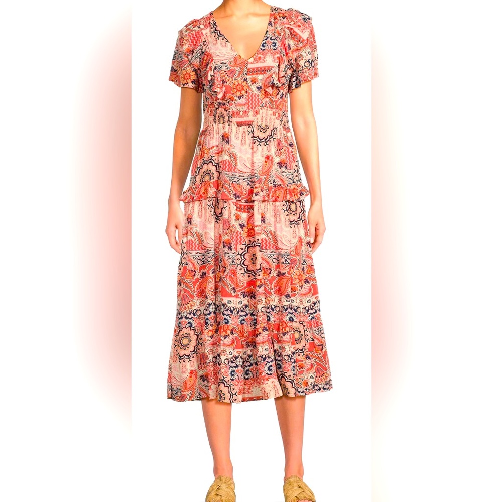 Nurture by Westbound tiered midi dress